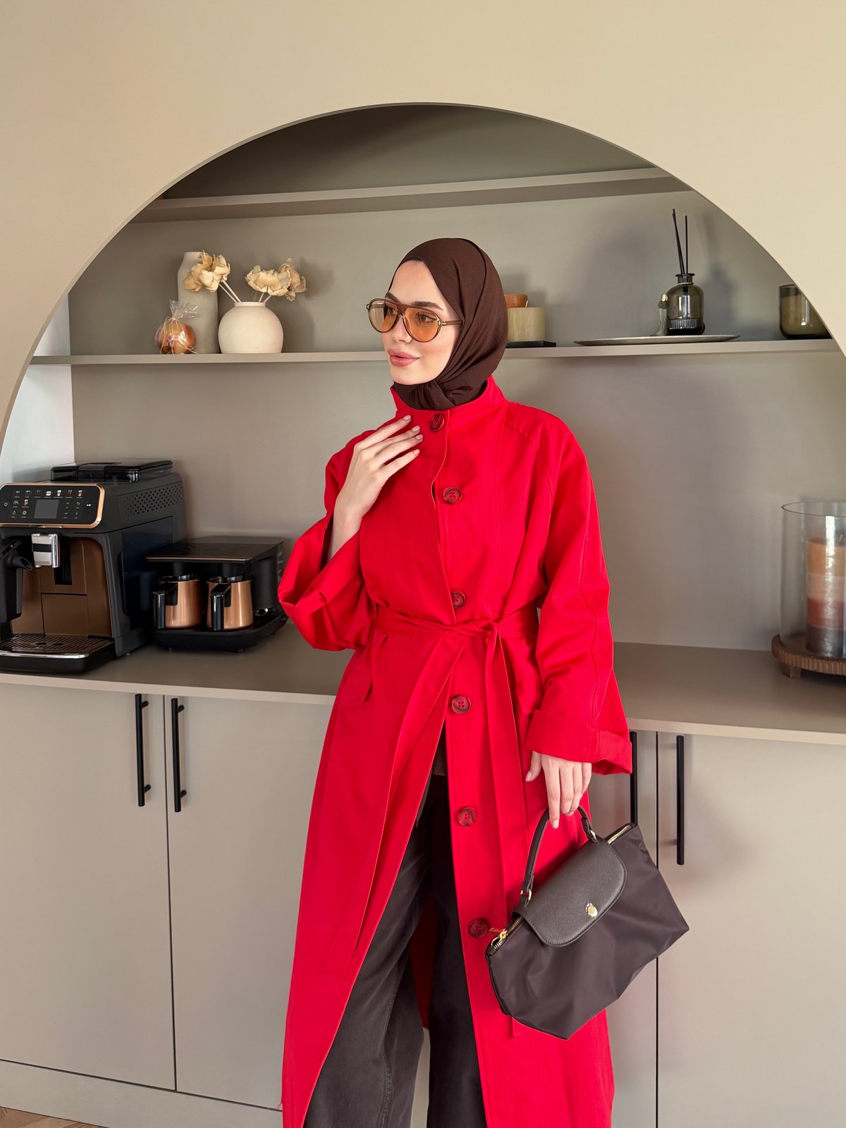Delora Uzun Trenç Kırmızı (4570)