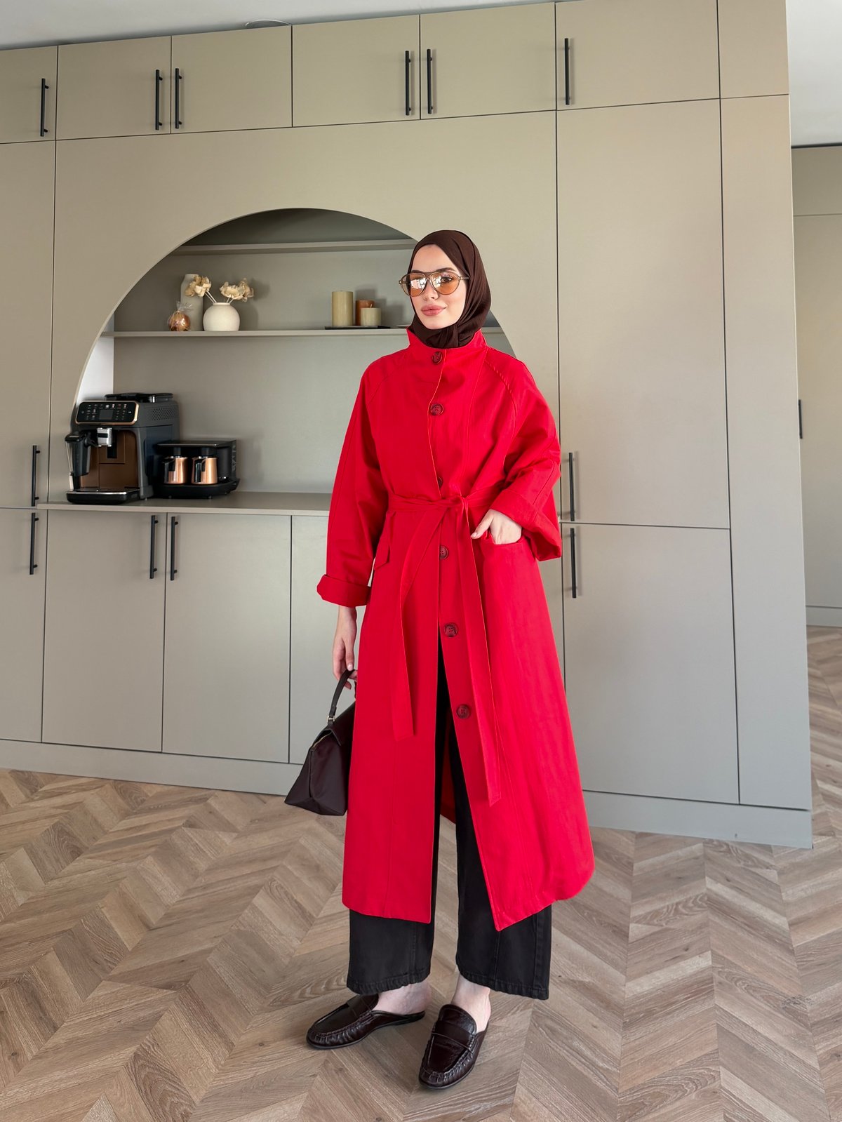 Delora Uzun Trenç Kırmızı (4570)