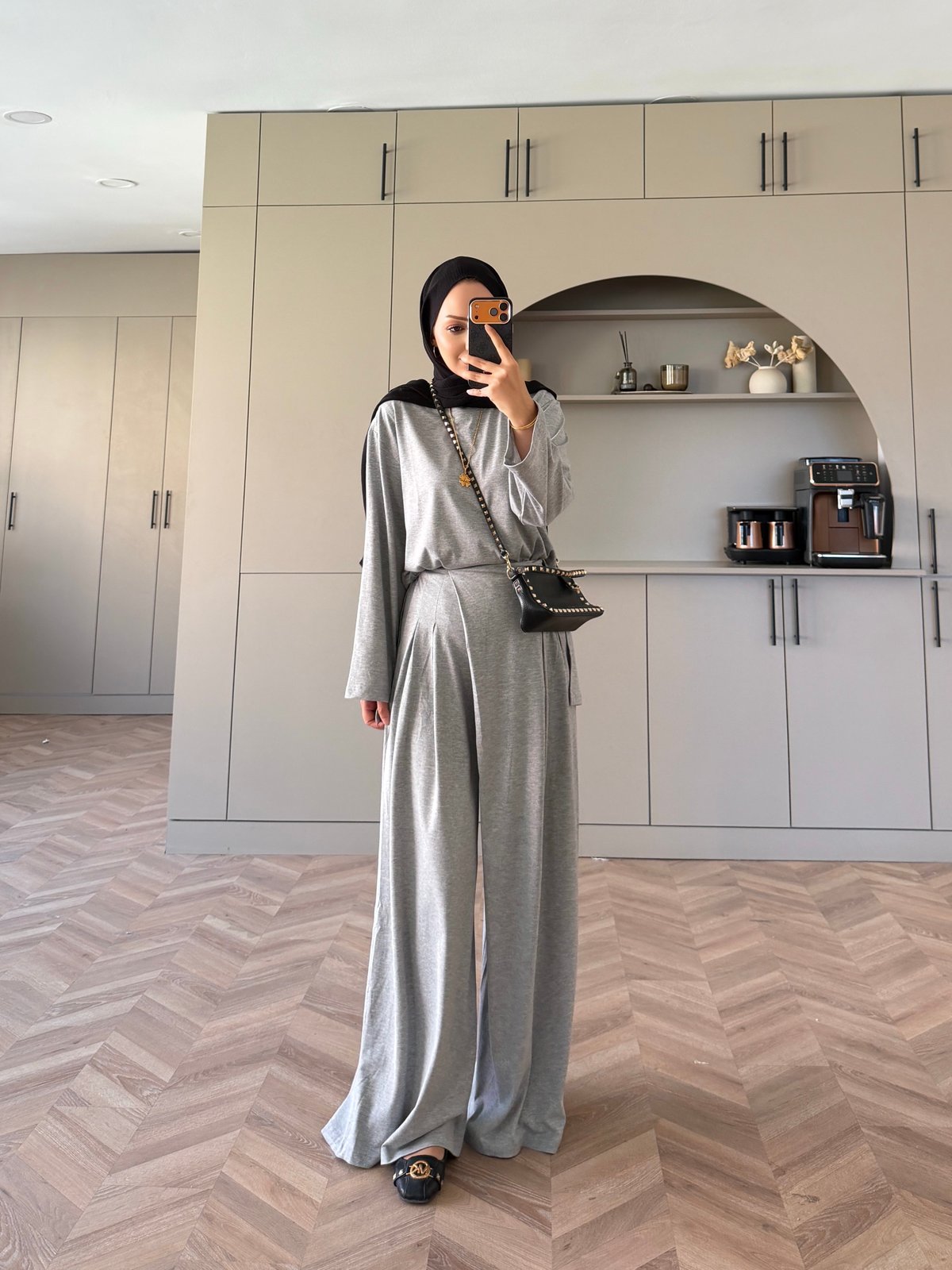 Delta Oysh Pantolonlu Takım Gri (4552)