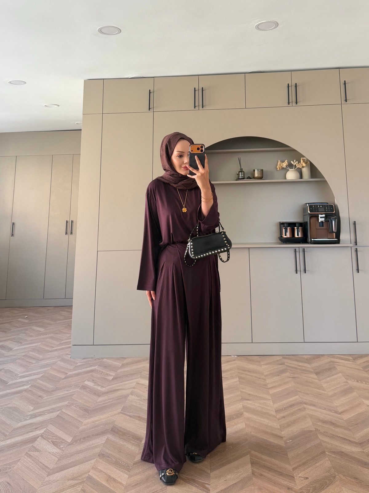 Delta Oysh Pantolonlu Takım Mürdüm (4552)