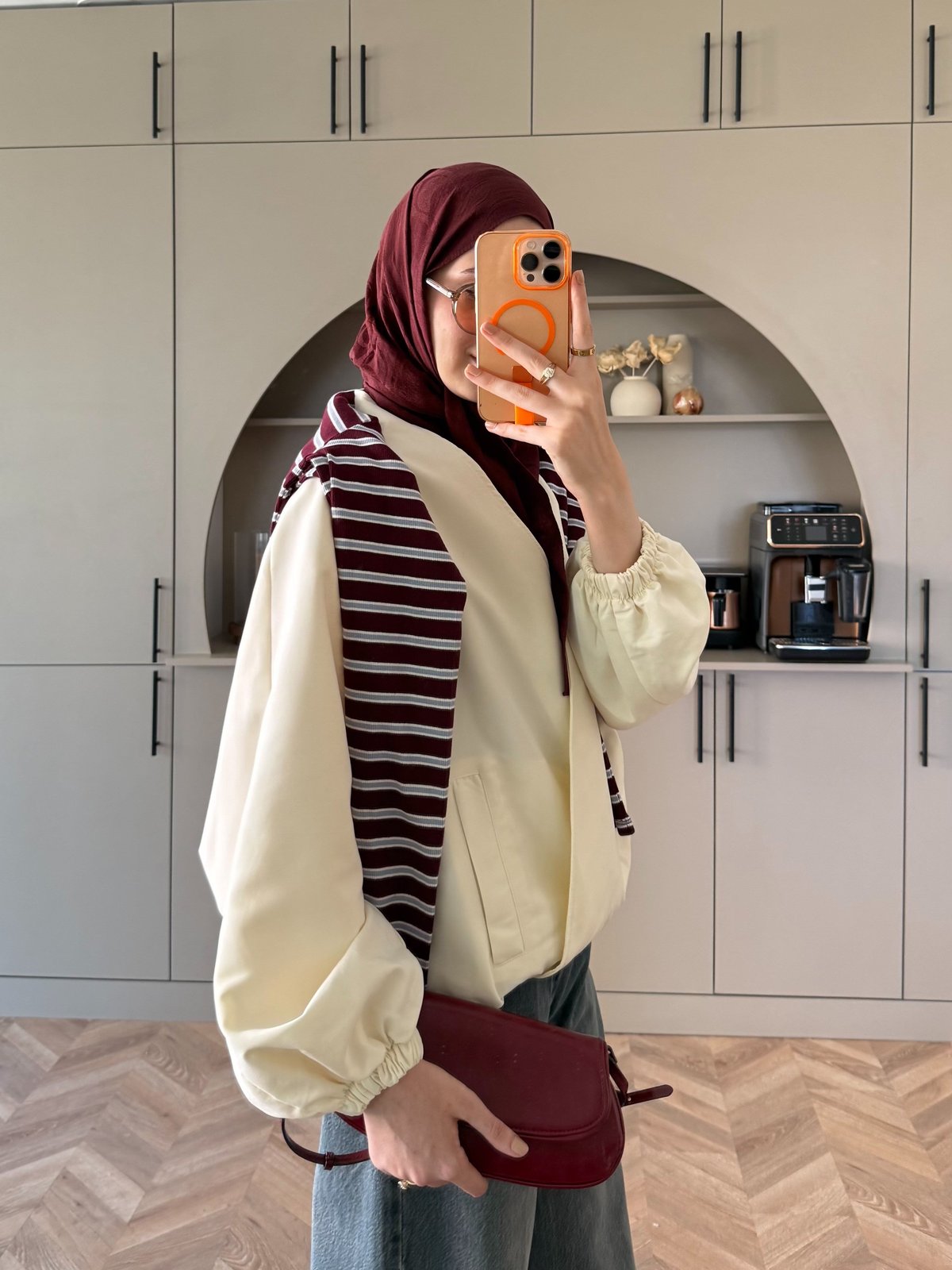 Derev Düğmeli Bomber Ceket Beyaz (4557)