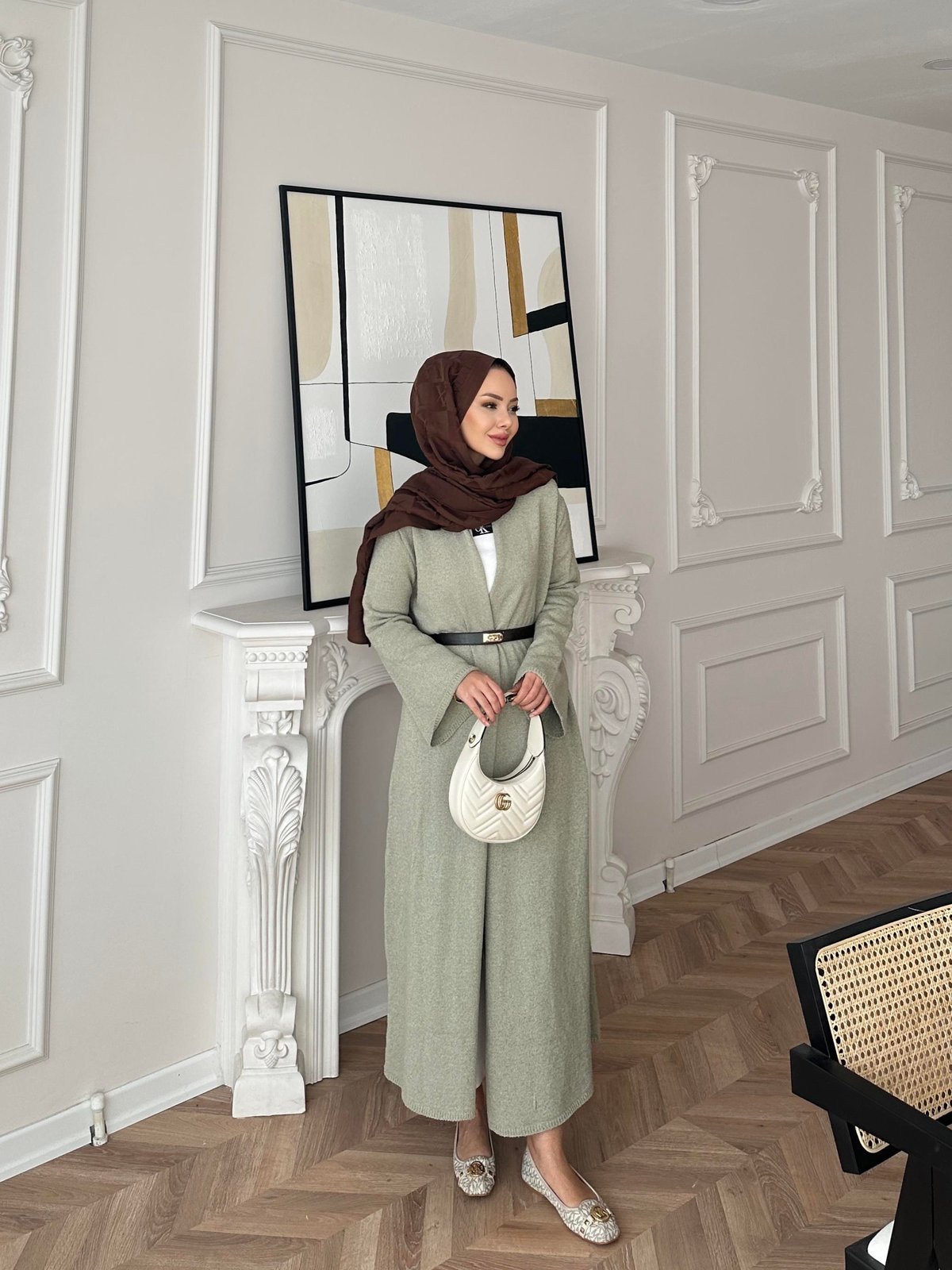 Dilay Triko Uzun Hırka Çağla 