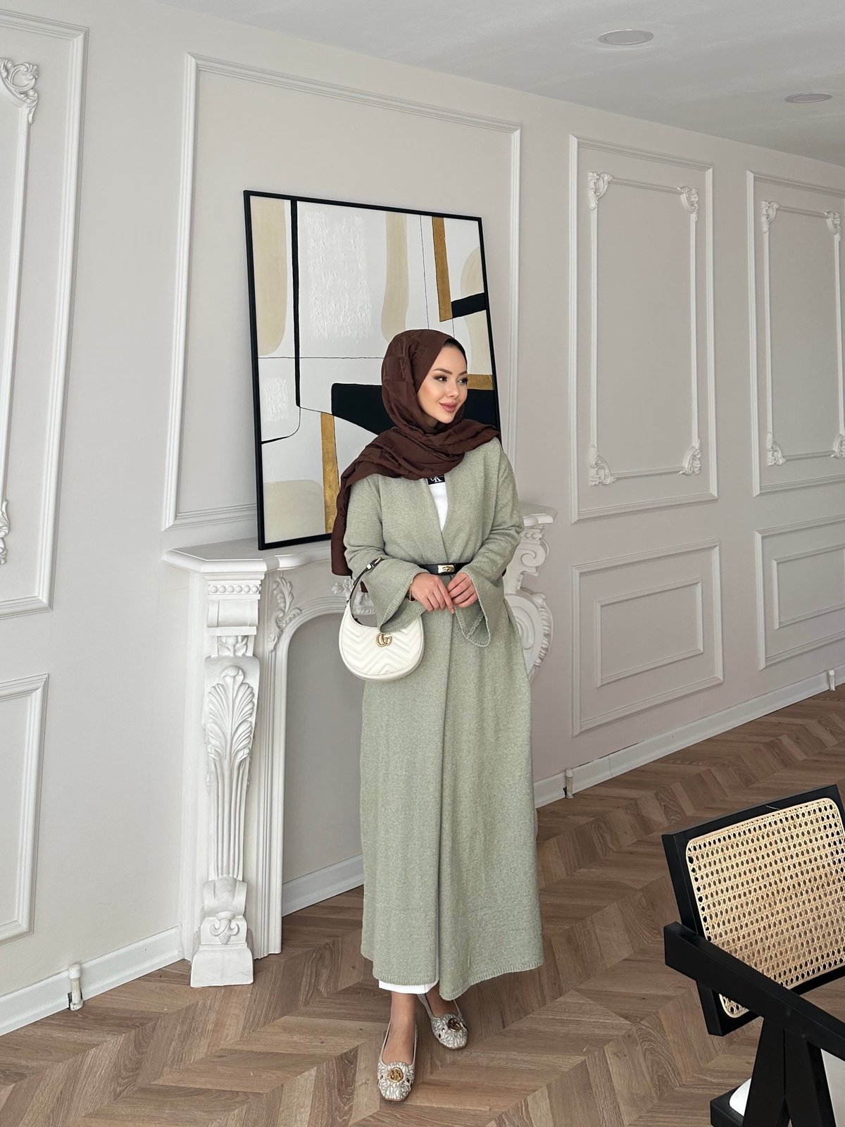 Dilay Triko Uzun Hırka Çağla 