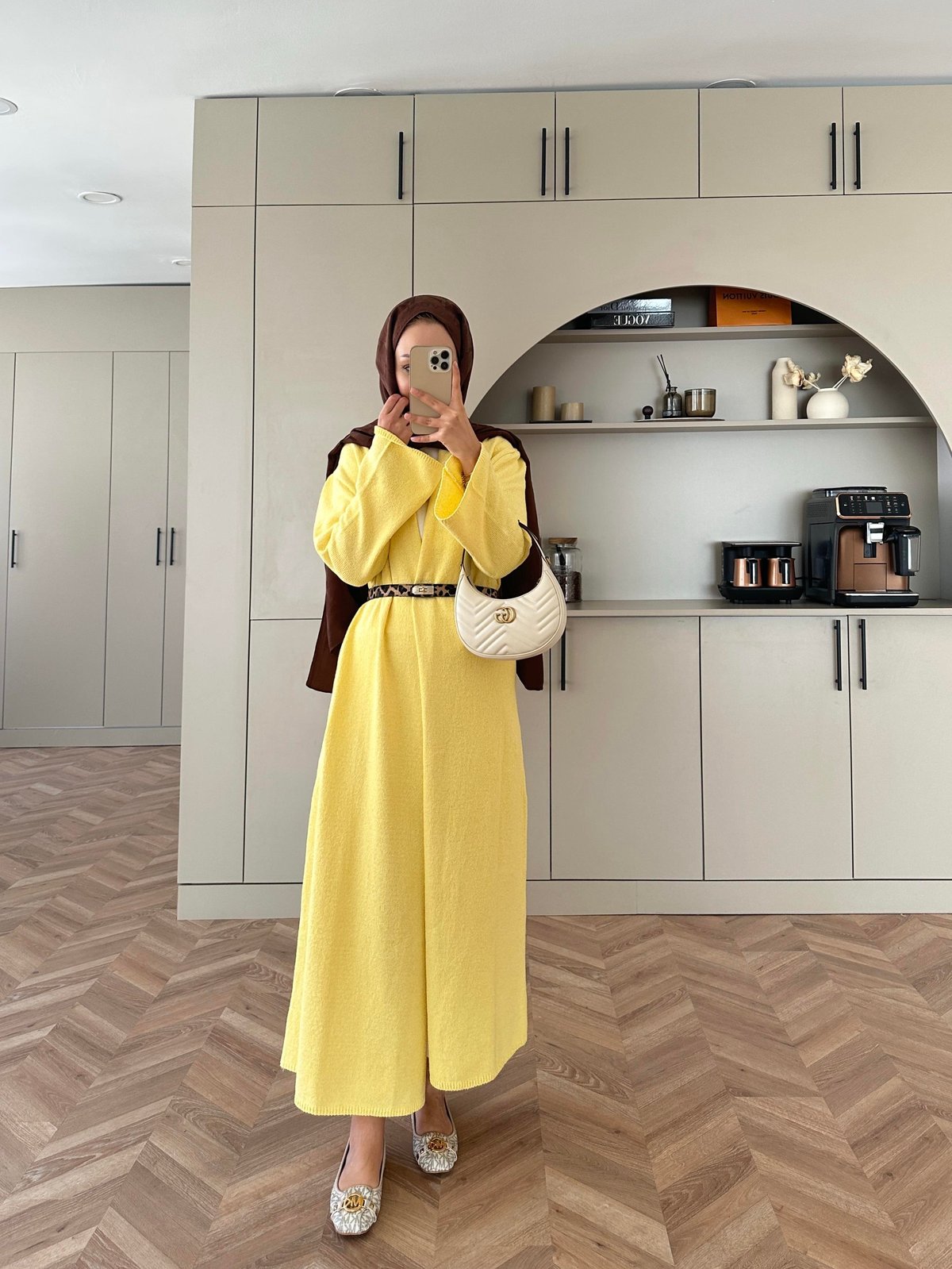 Dilay Triko Uzun Hırka Sarı