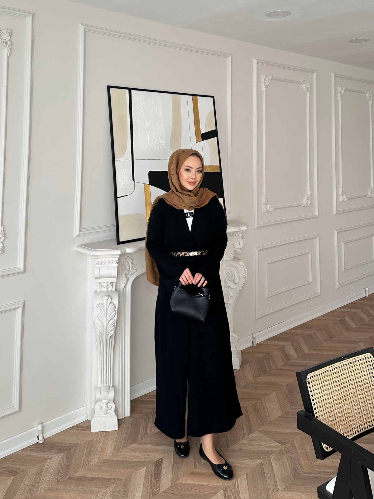 Dilay Triko Uzun Hırka Siyah