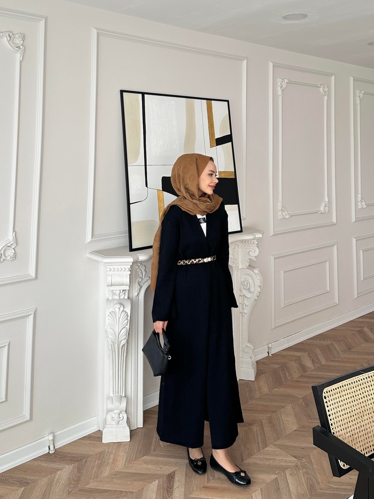 Dilay Triko Uzun Hırka Siyah