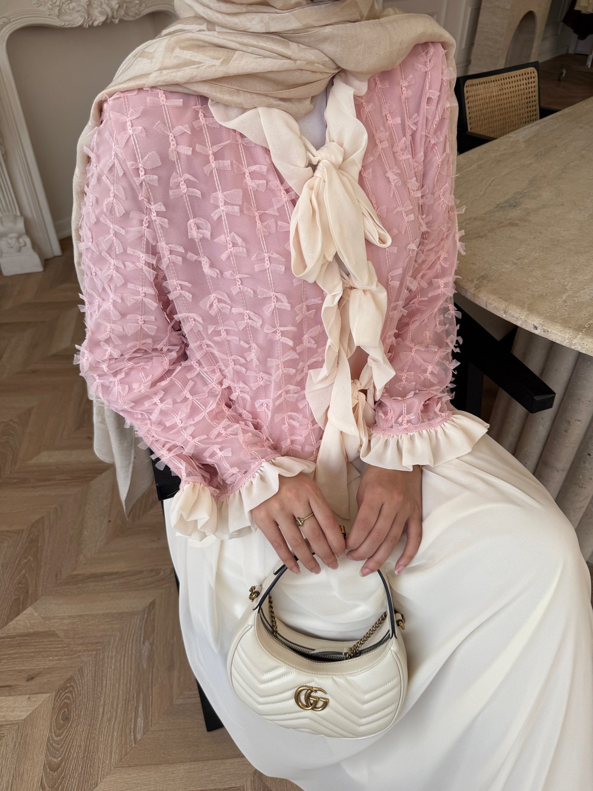 Dolly Etekli Takım Pembe Ekru (5789)