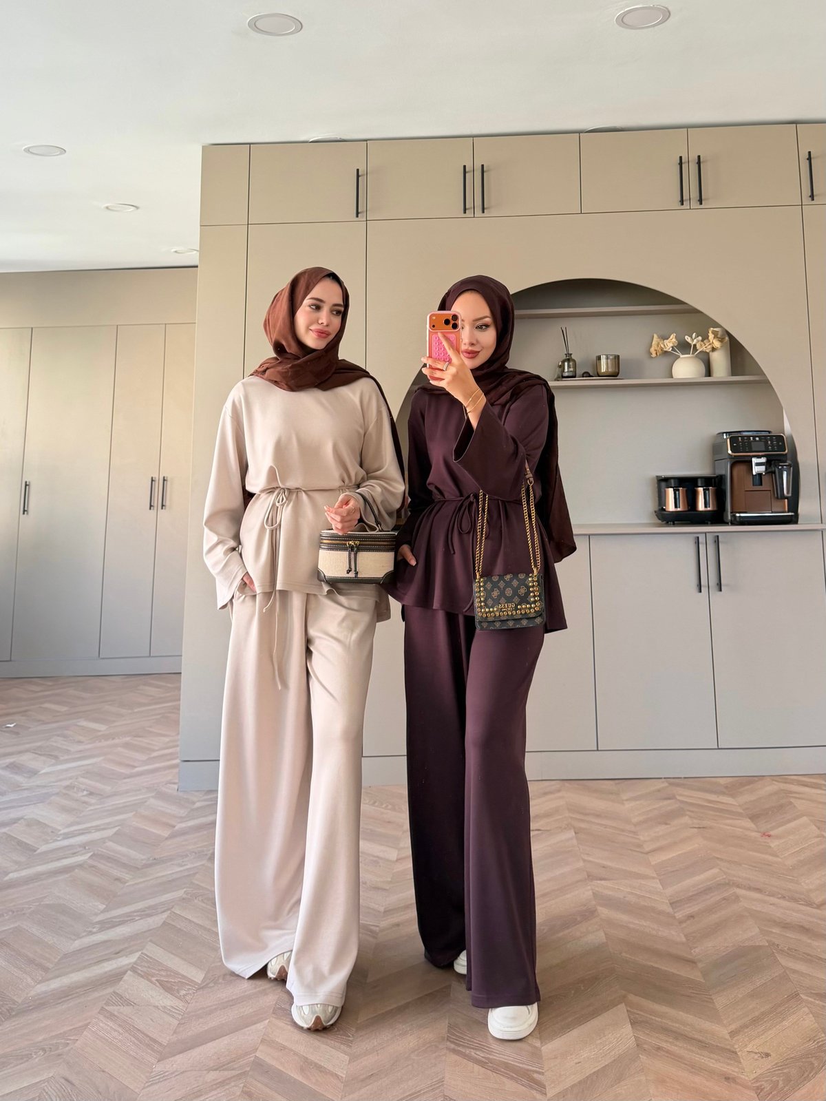 Echo Oysh Pantolonlu Takım Bej (4546)