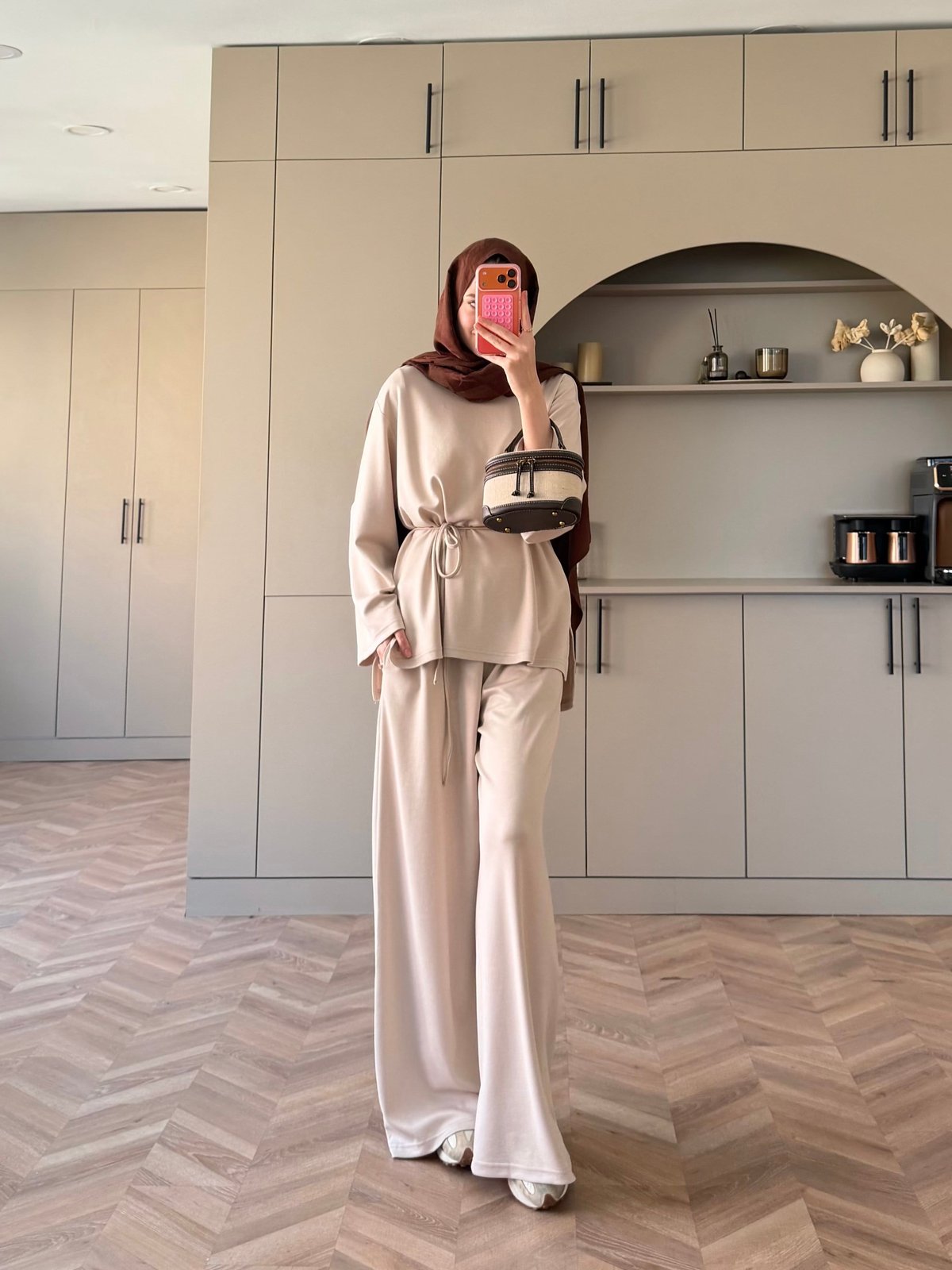 Echo Oysh Pantolonlu Takım Bej (4546)