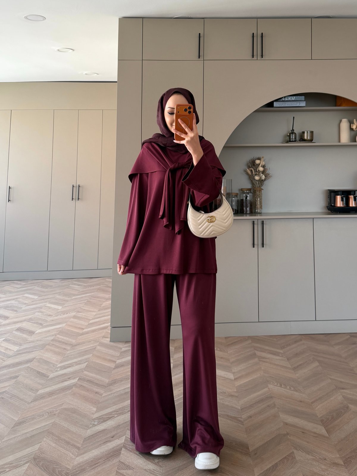 Eclair Atkılı Oysh Takım Bordo (8013)