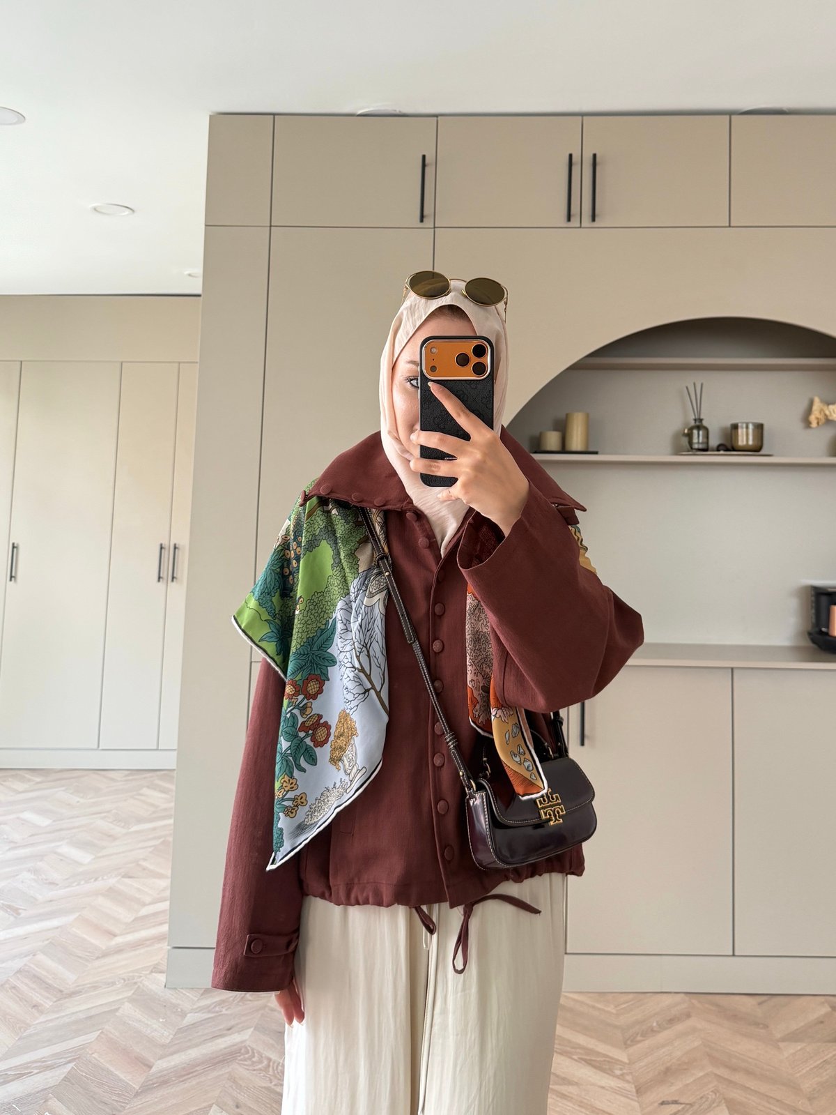 Eda Düğme Detaylı Keten Ceket Bordo (2369)