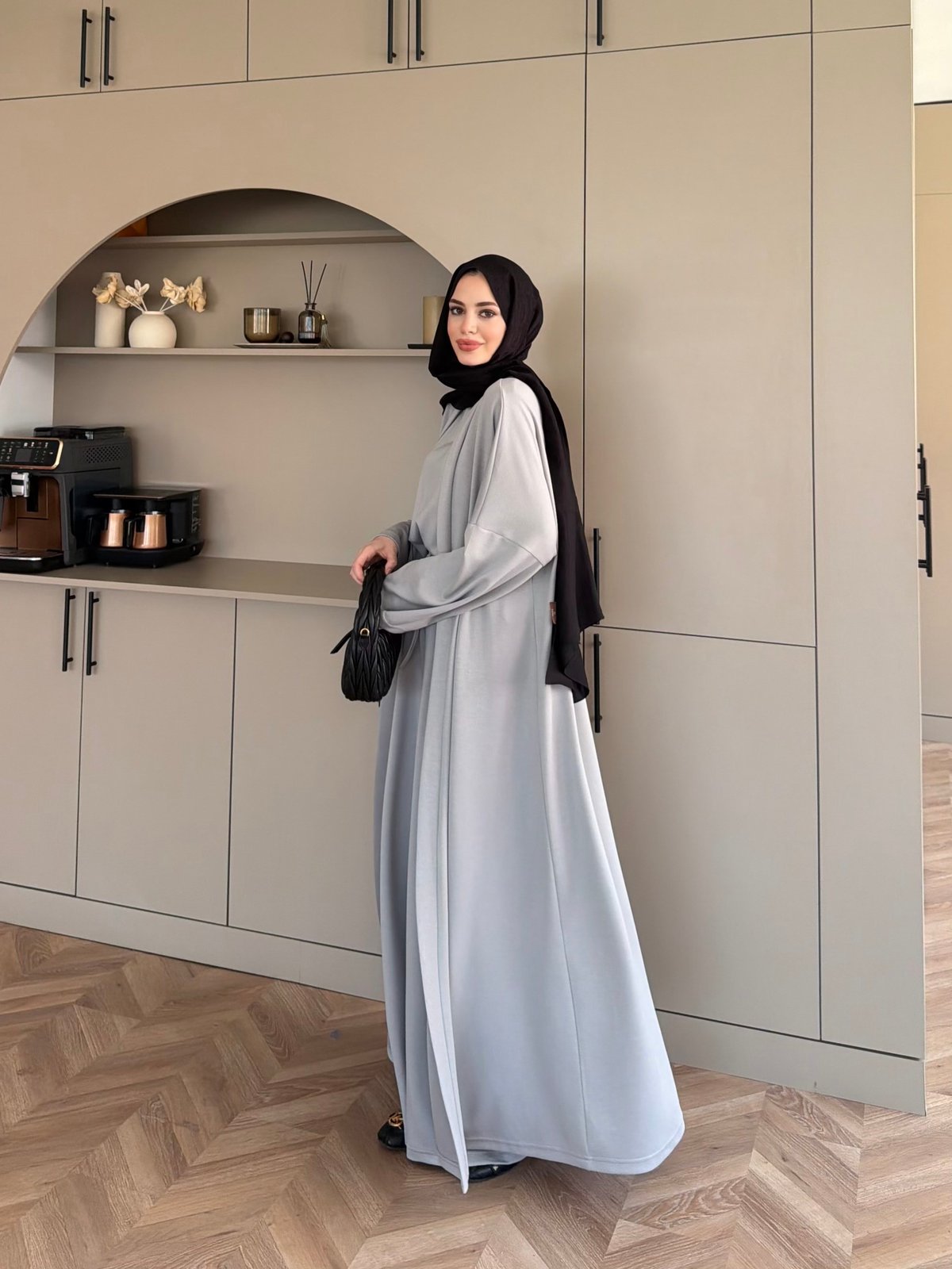 Ekin Kimono Pantolonlu Takım Gri (4510)