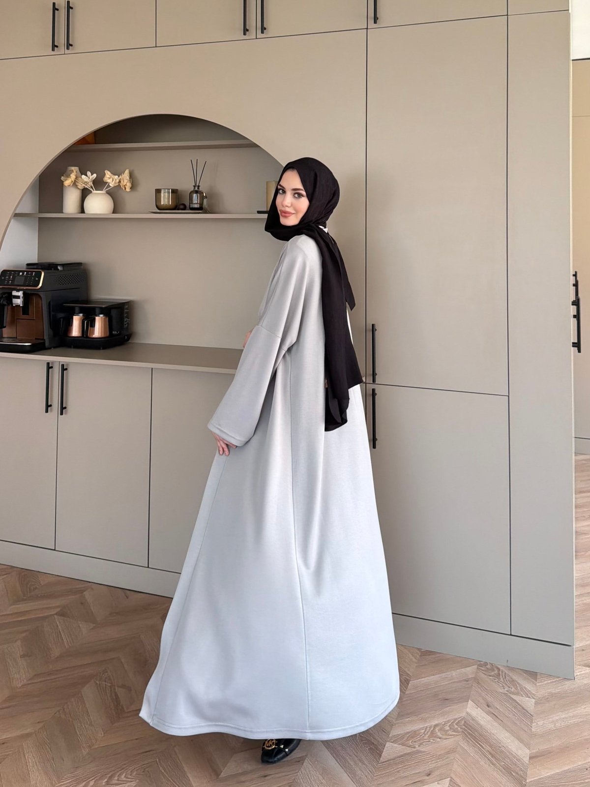 Ekin Kimono Pantolonlu Takım Gri (4510)
