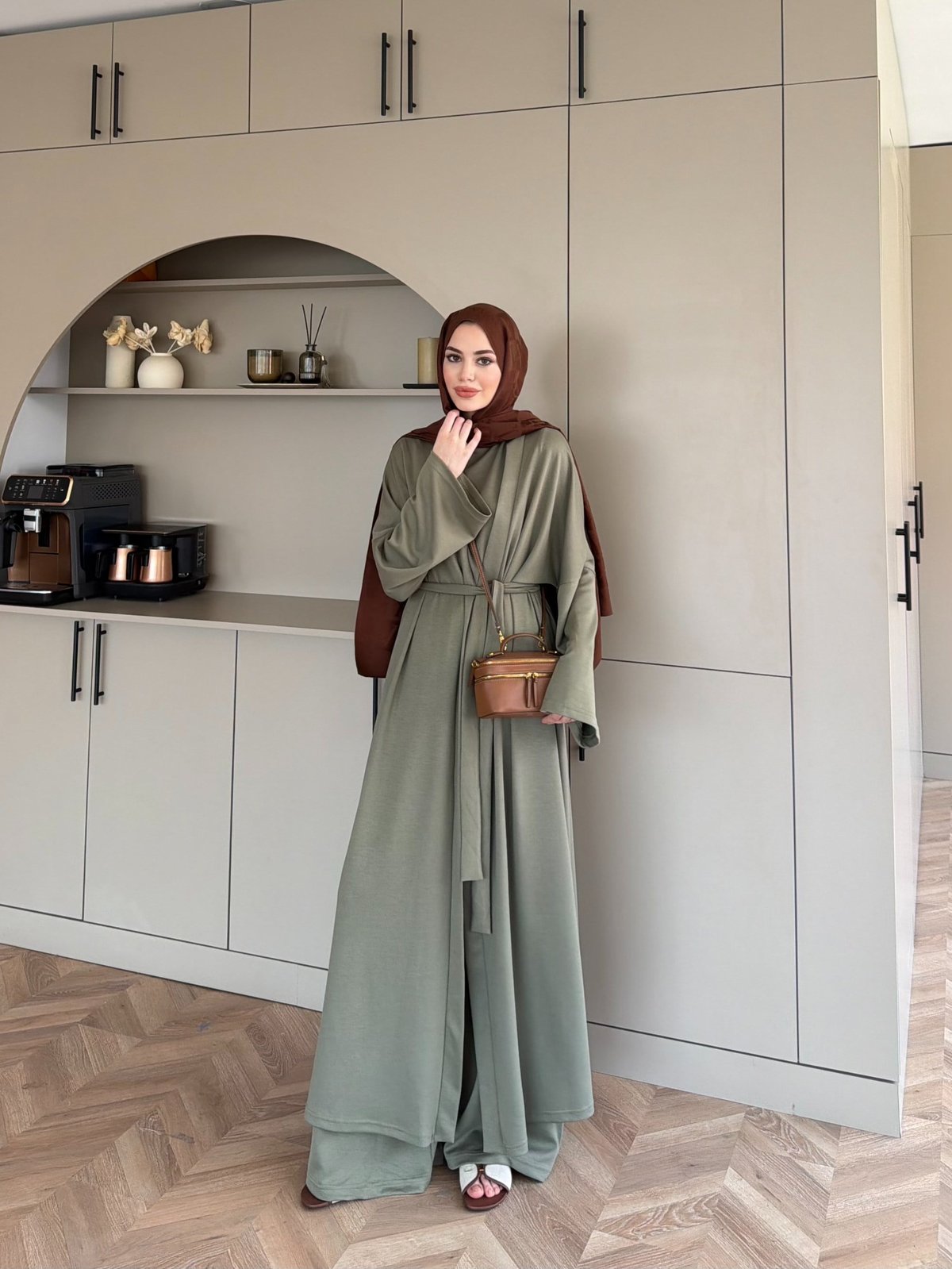 Ekin Kimono Pantolonlu Takım Haki (4510)
