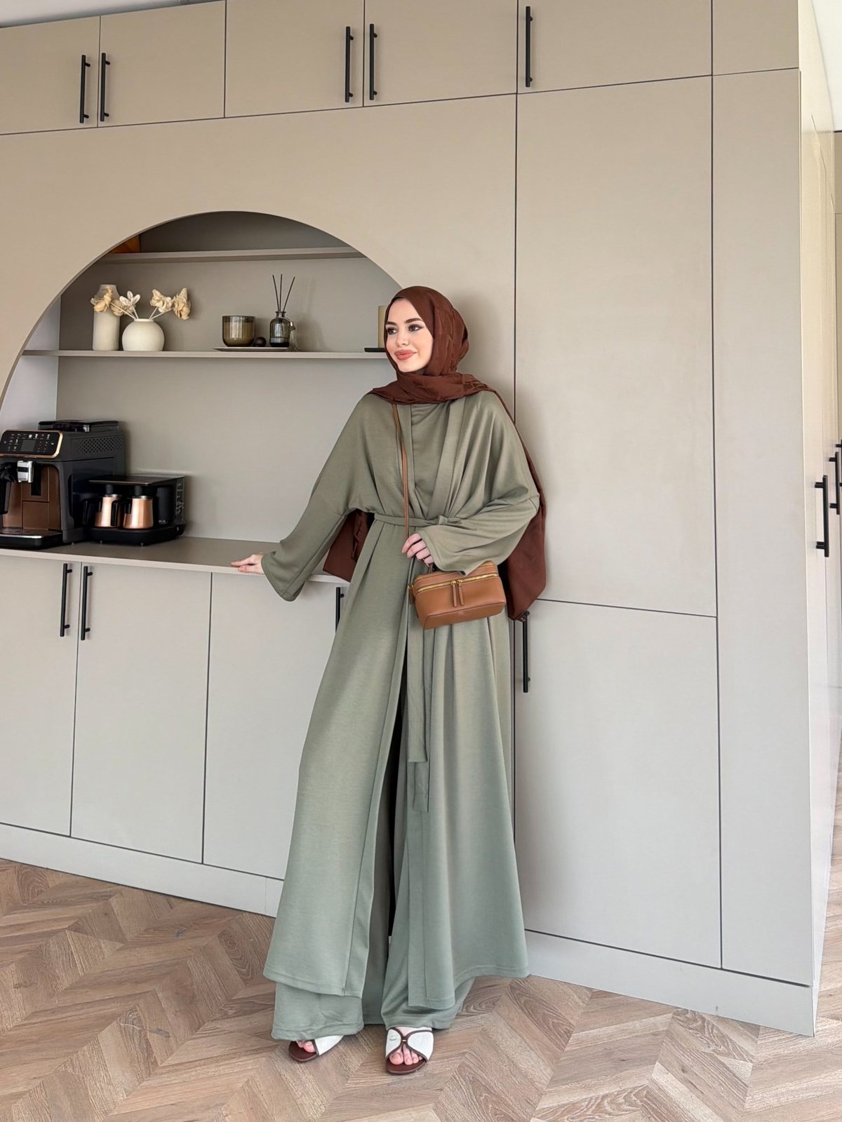 Ekin Kimono Pantolonlu Takım Haki (4510)