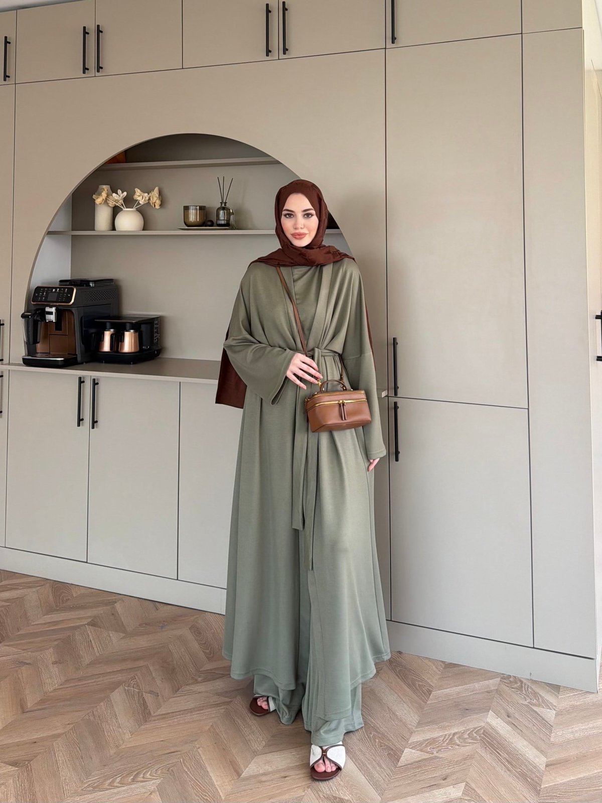 Ekin Kimono Pantolonlu Takım Haki (4510)