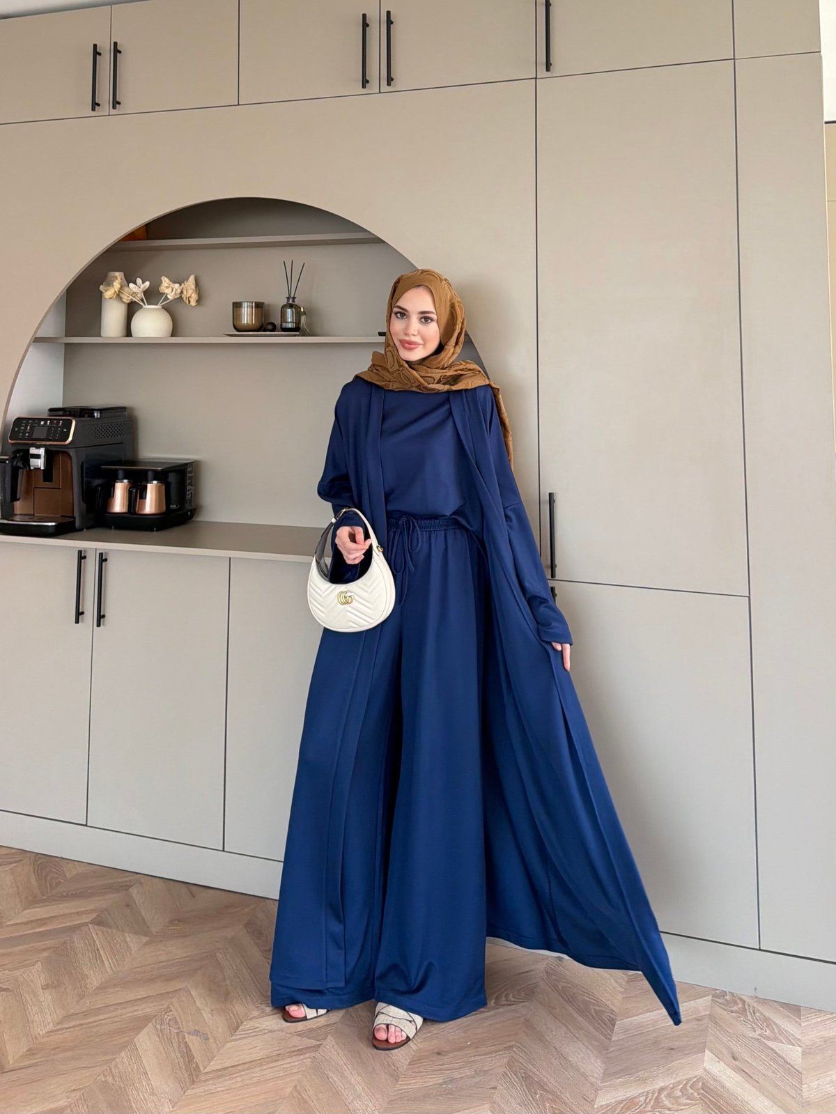 Ekin Kimono Pantolonlu Takım Lacivert (4510)