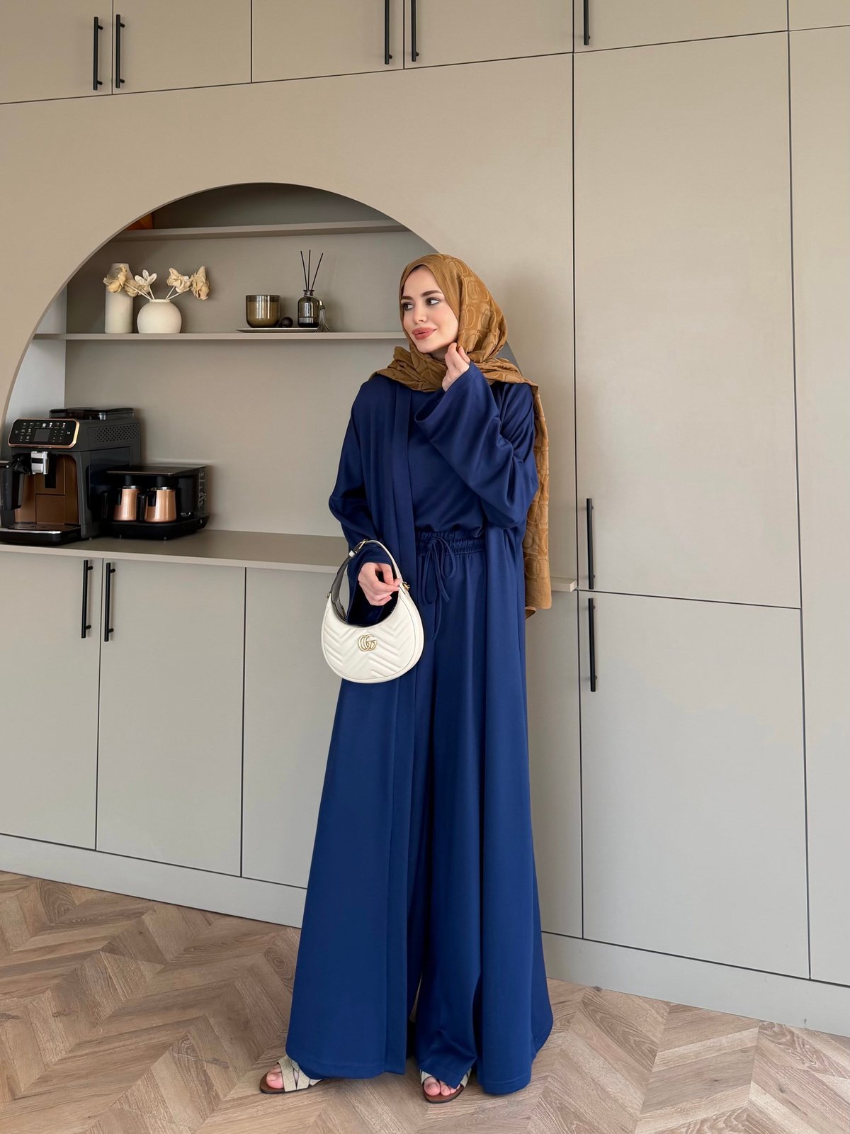 Ekin Kimono Pantolonlu Takım Lacivert (4510)
