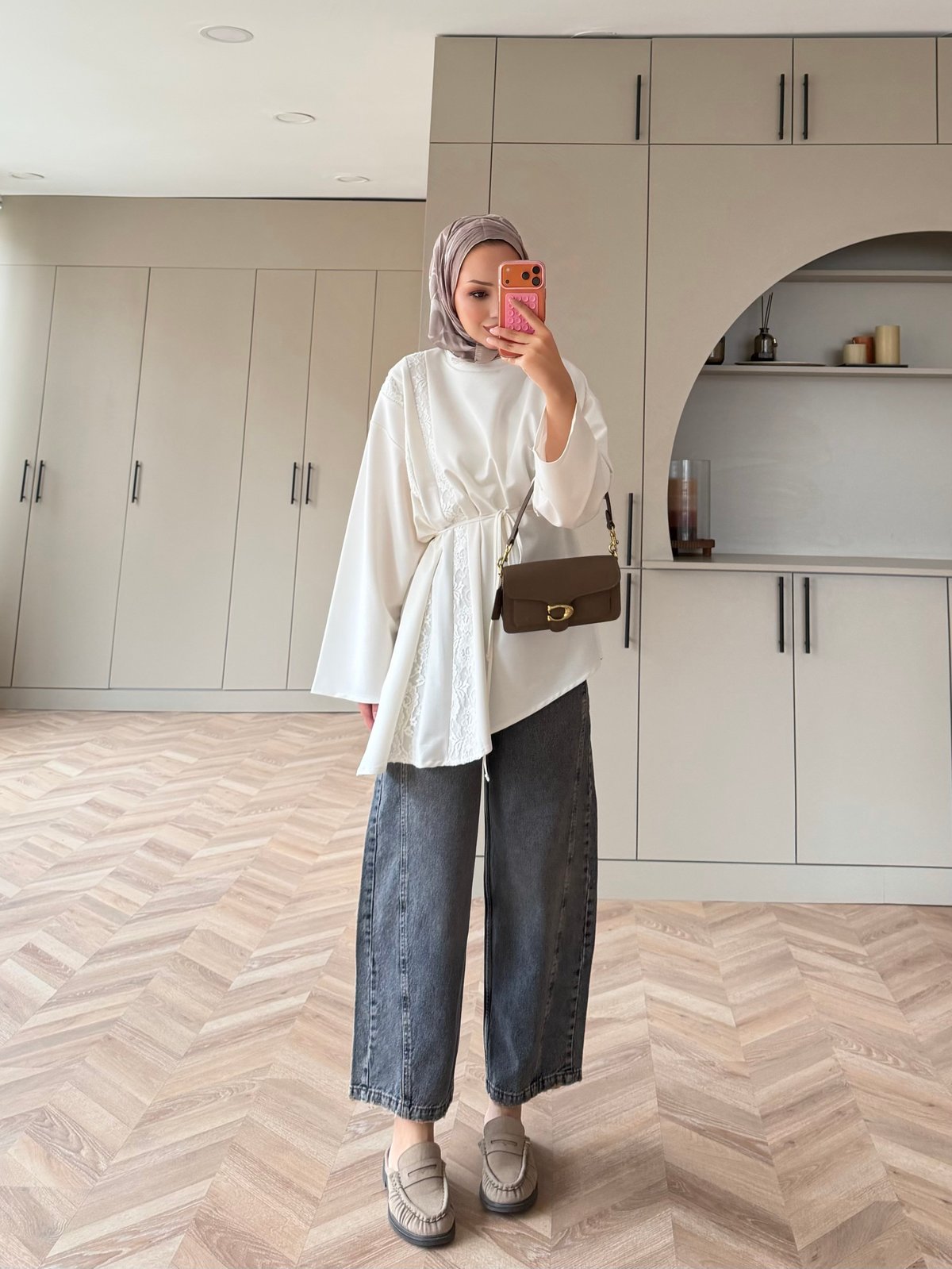 Ela Dantel Detaylı Sweat Ekru (3597)