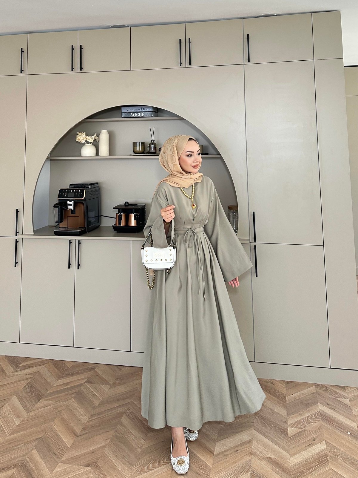 Flat Elbise Haki