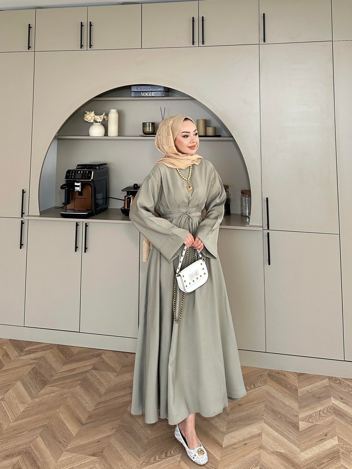 Flat Elbise Haki