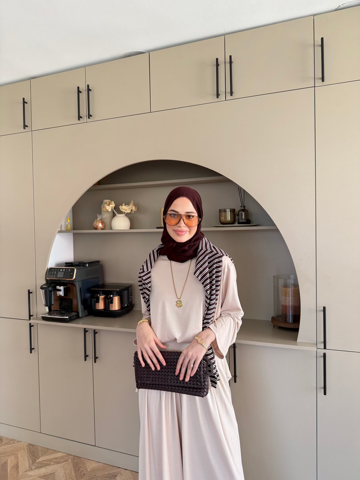 Emila Oysh Eşofman Takım Bej (2372)
