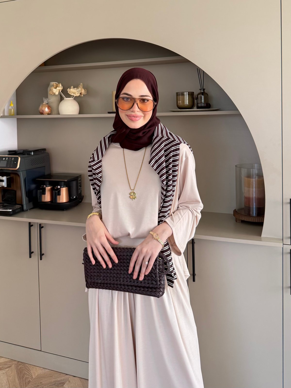 Emila Oysh Eşofman Takım Bej (2372)