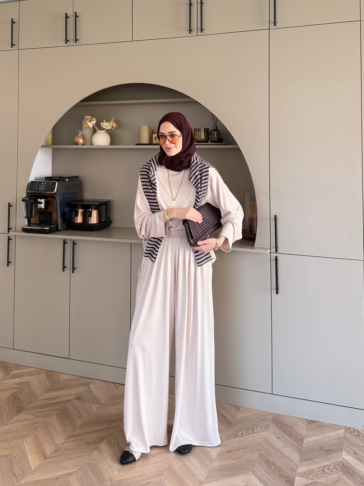 Emila Oysh Eşofman Takım Bej (2372)