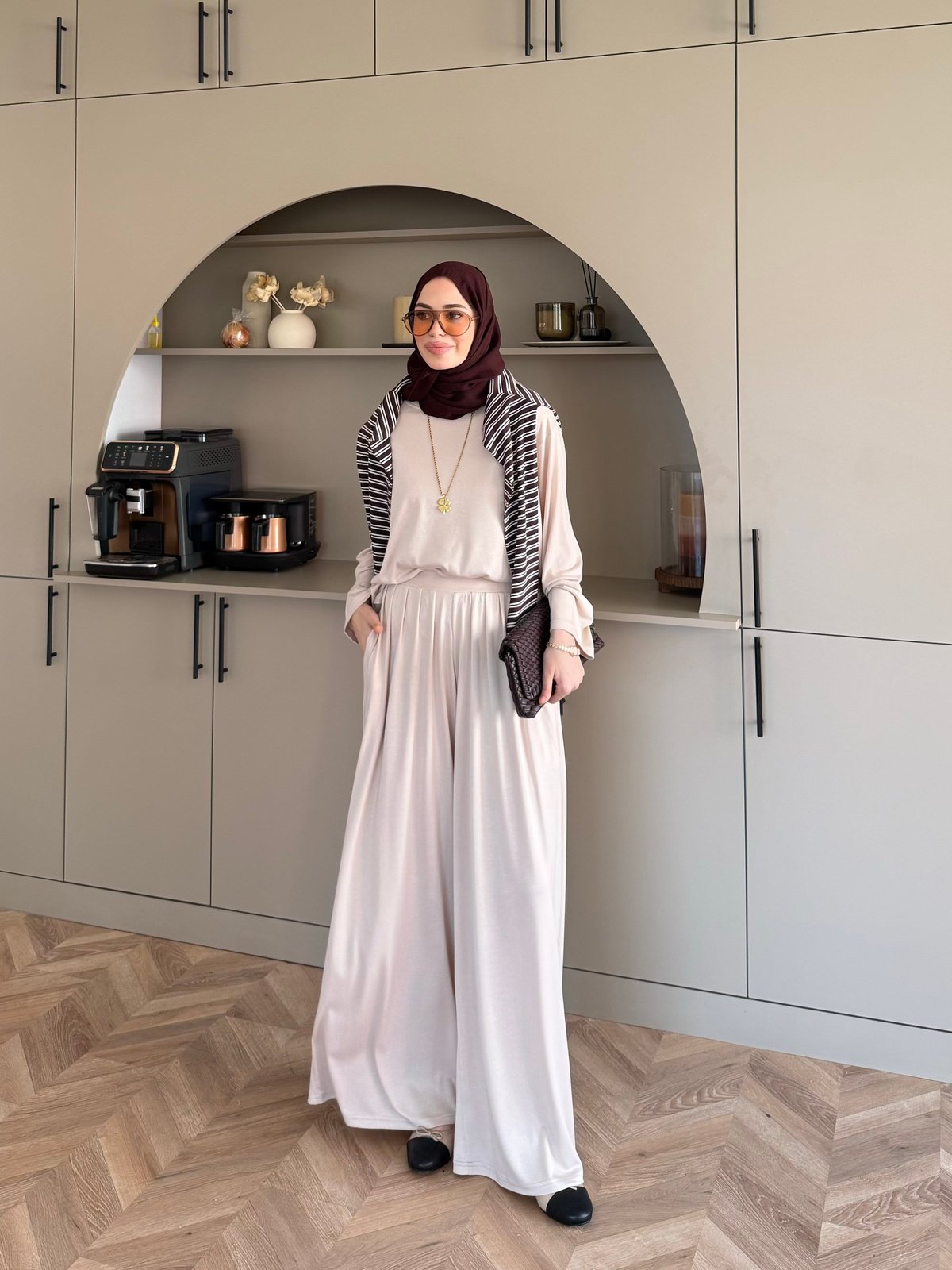 Emila Oysh Eşofman Takım Bej (2372)