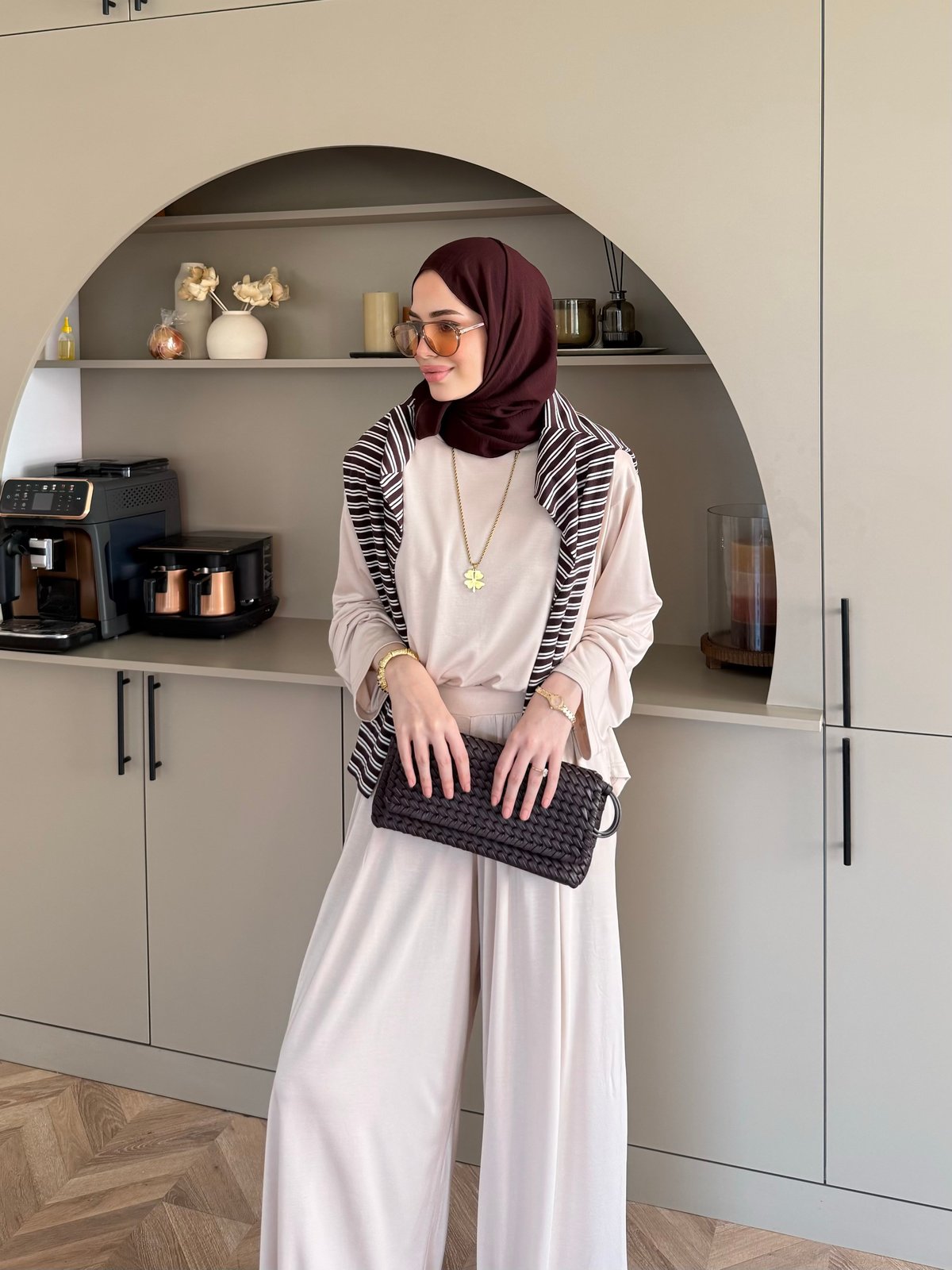 Emila Oysh Eşofman Takım Bej (2372)