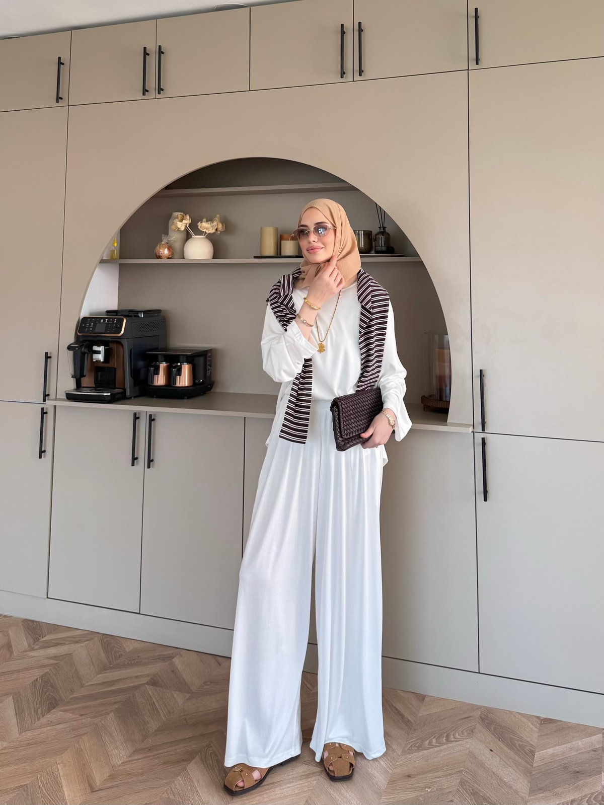 Emila Oysh Eşofman Takım Beyaz (2372)