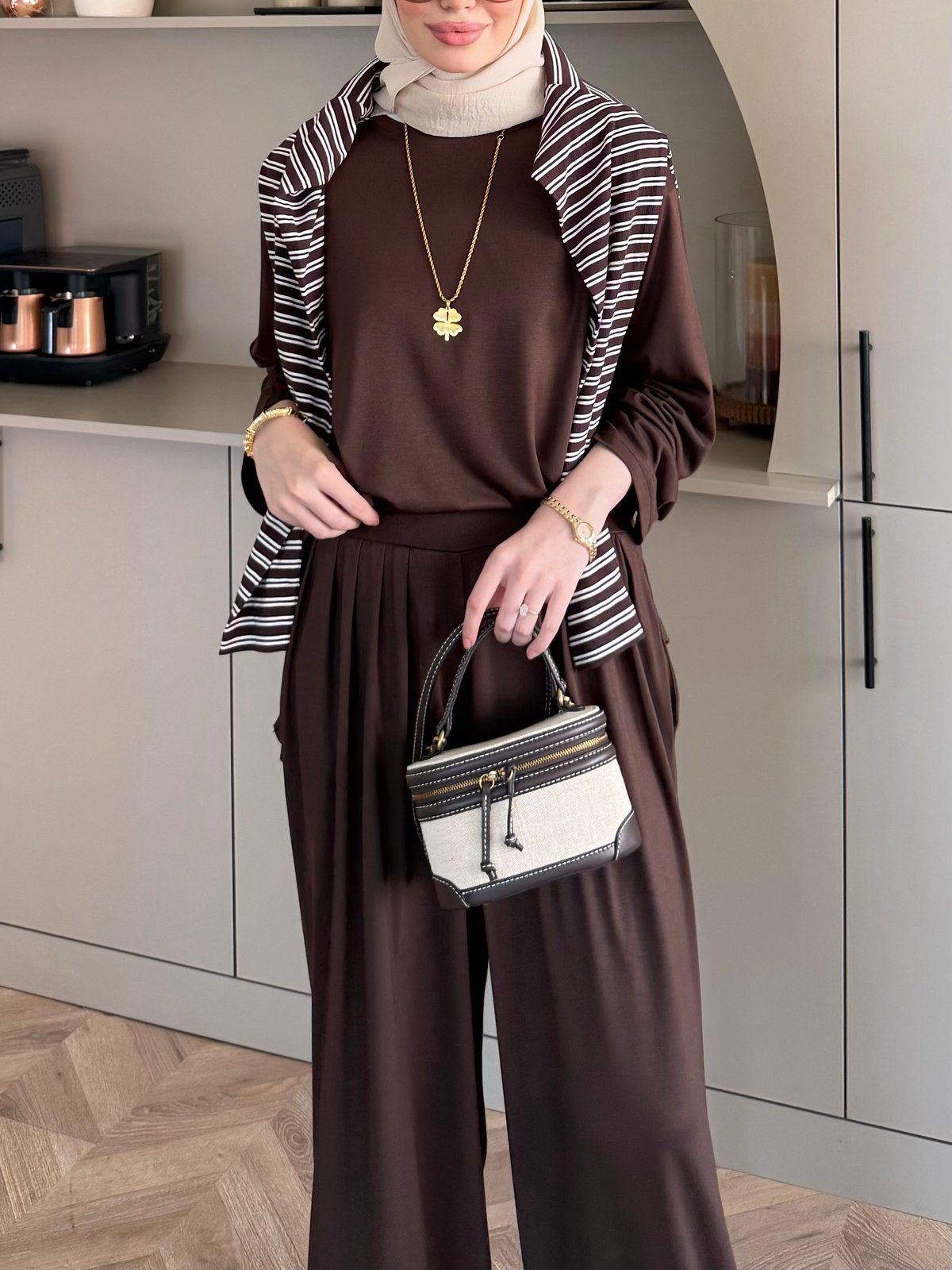 Emila Oysh Eşofman Takım Kahve (2372)