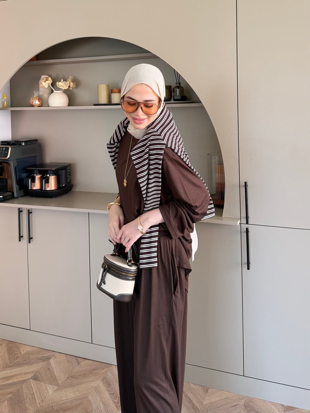 Emila Oysh Eşofman Takım Kahve (2372)