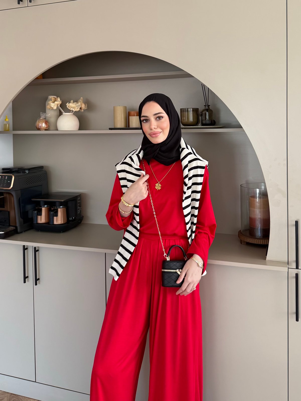 Emila Oysh Eşofman Takım Kırmızı (2372)