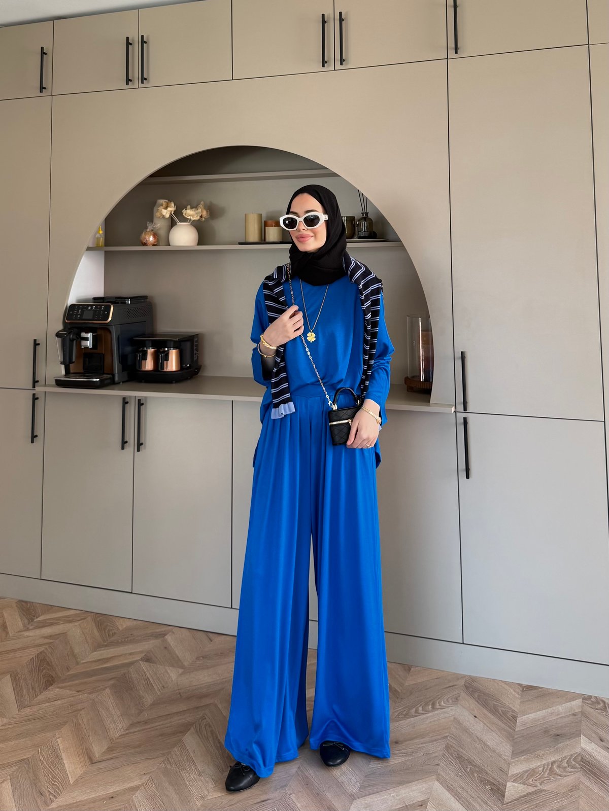 Emila Oysh Eşofman Takım Saks (2372)