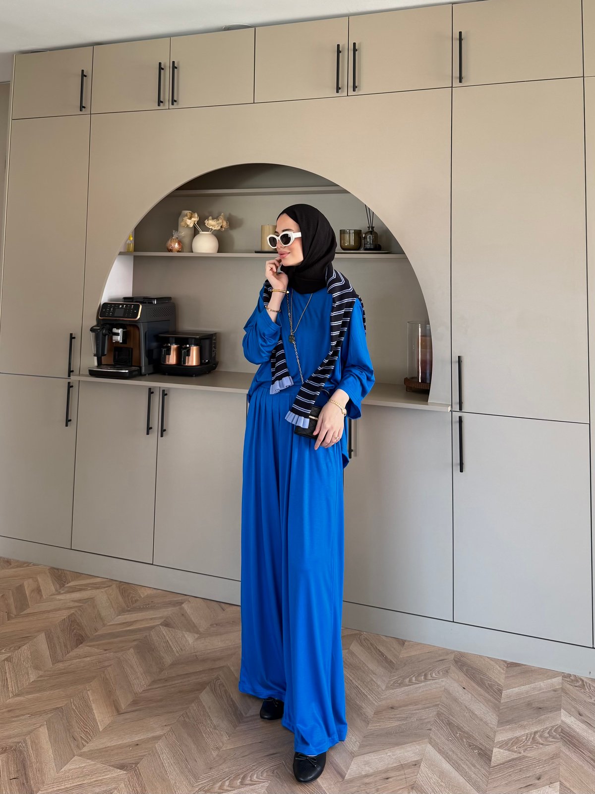 Emila Oysh Eşofman Takım Saks (2372)