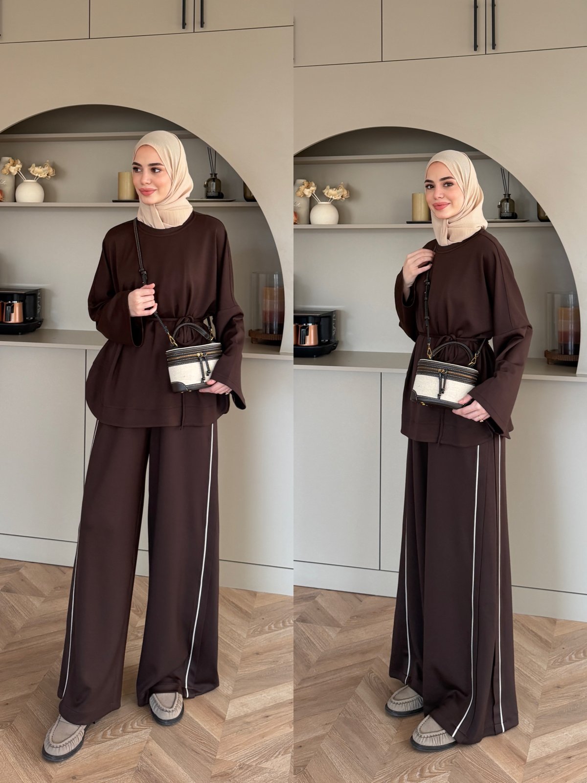 Emnoya Oysh Eşofman Takım Kahve (4556)