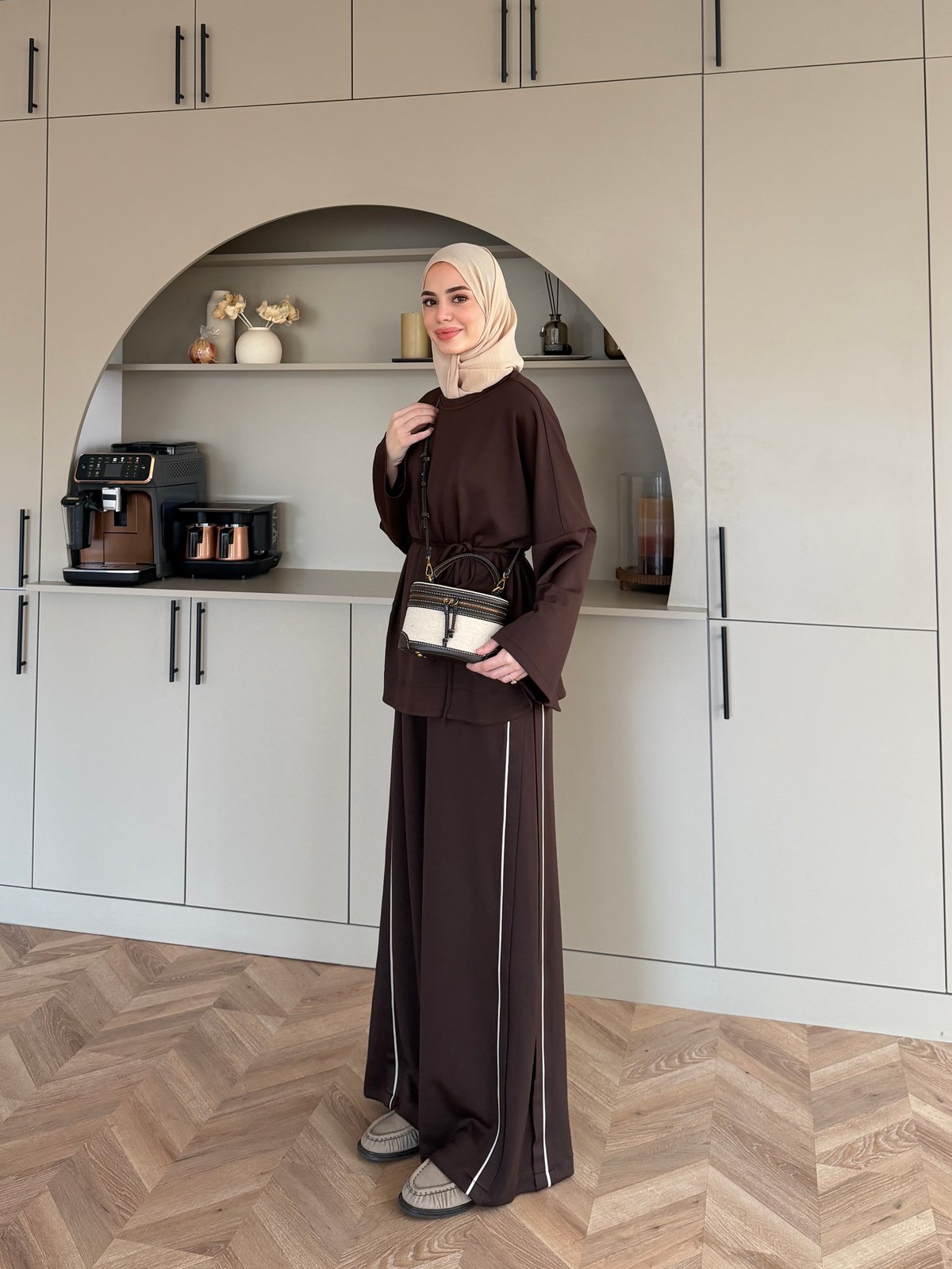 Emnoya Oysh Eşofman Takım Kahve (4556)