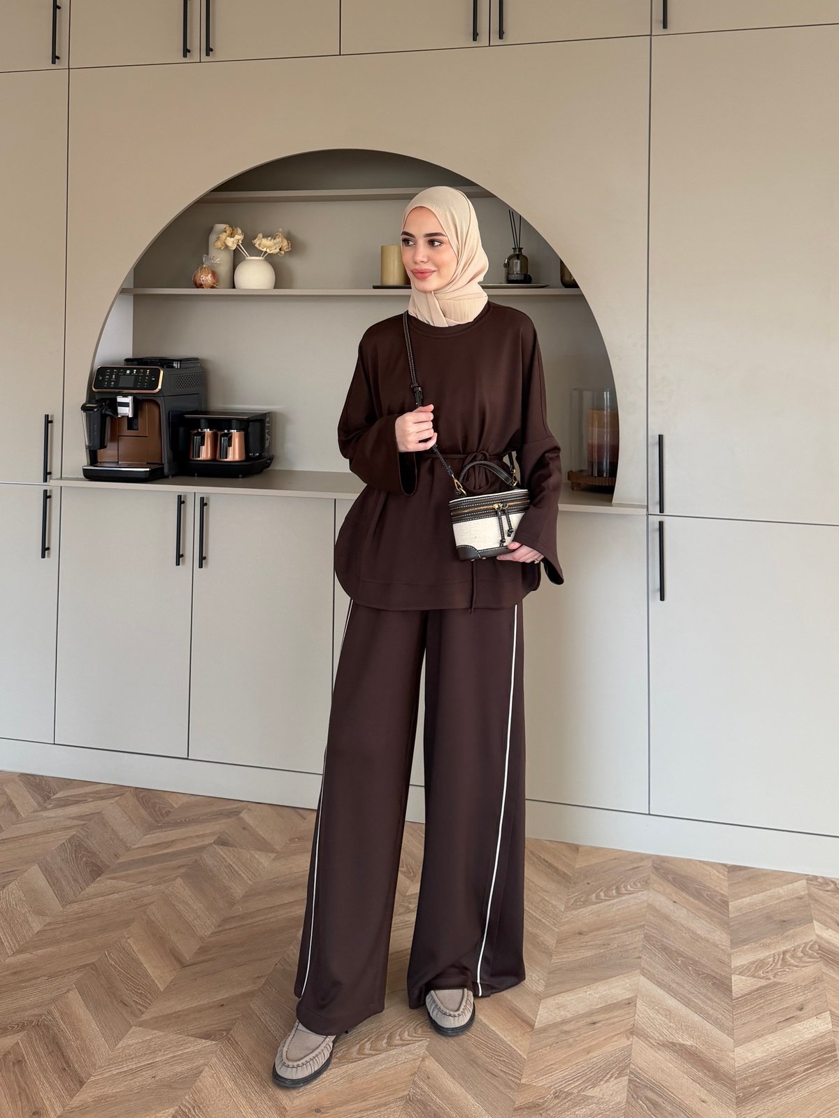 Emnoya Oysh Eşofman Takım Kahve (4556)