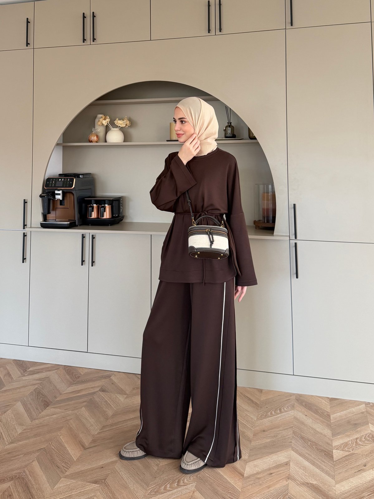 Emnoya Oysh Eşofman Takım Kahve (4556)
