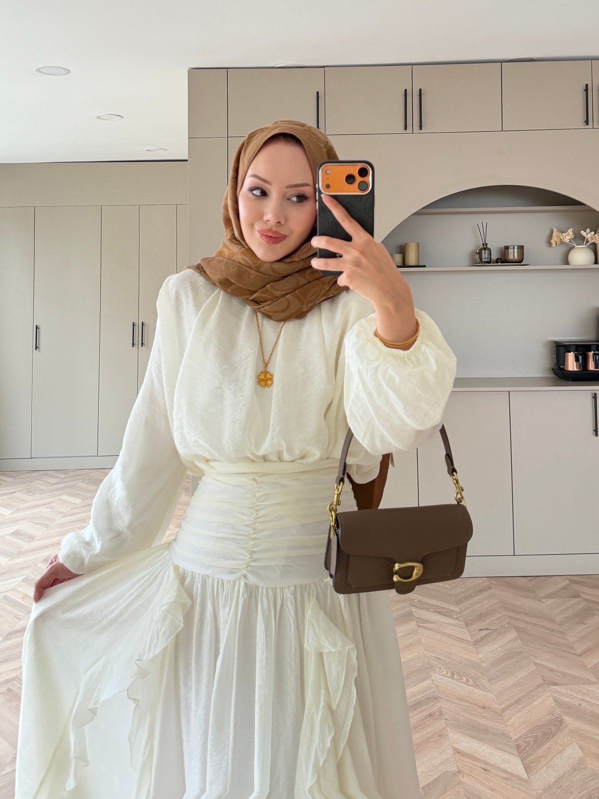 Estelle Tül Etekli Takım Beyaz (8055)
