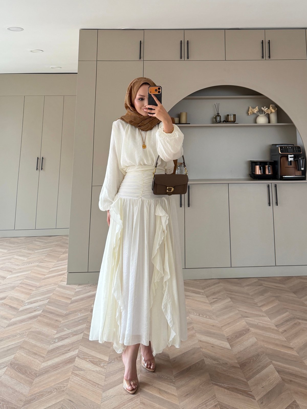Estelle Tül Etekli Takım Beyaz (8055)