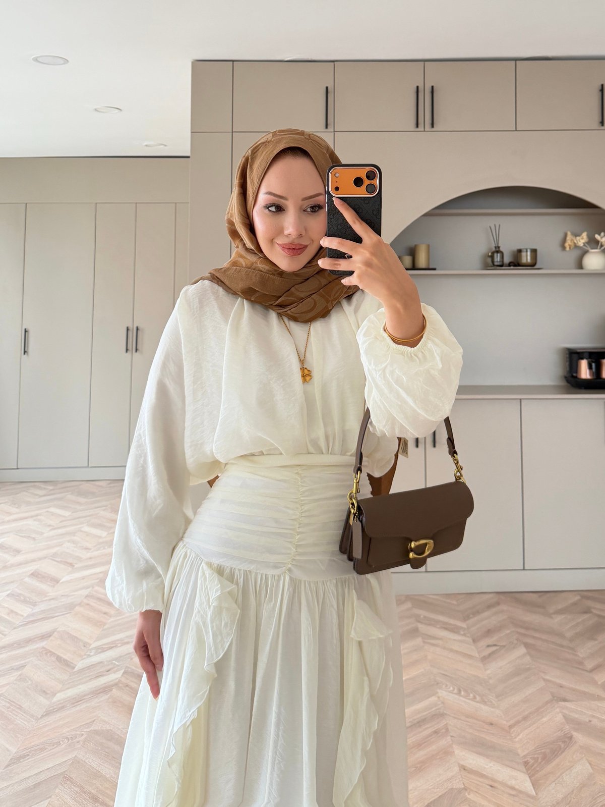 Estelle Tül Etekli Takım Beyaz (8055)