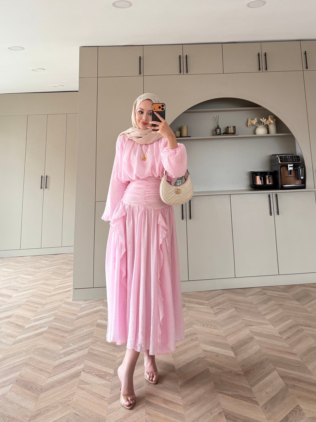 Estelle Tül Etekli Takım Pembe (8055)