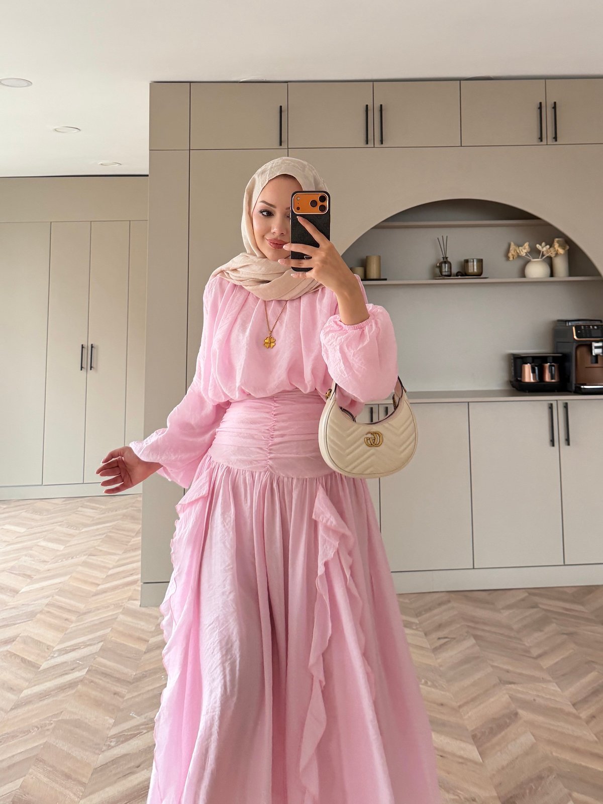 Estelle Tül Etekli Takım Pembe (8055)