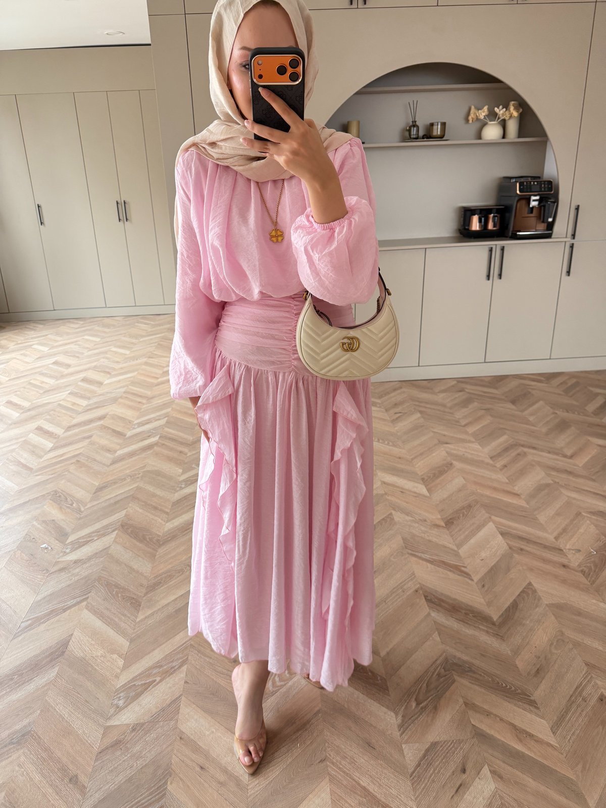 Estelle Tül Etekli Takım Pembe (8055)