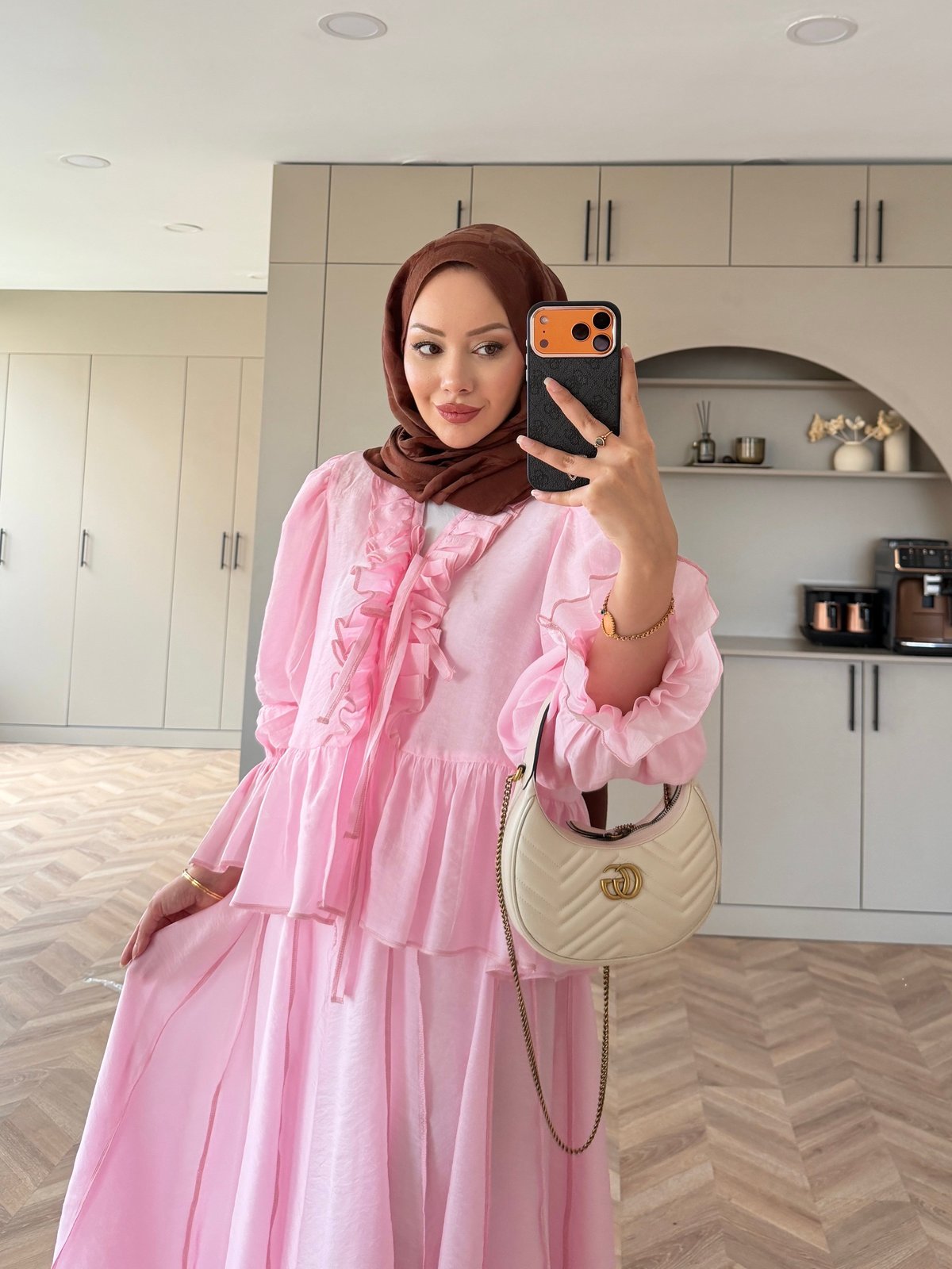 Felis Fırfırlı Etekli Takım Pembe 