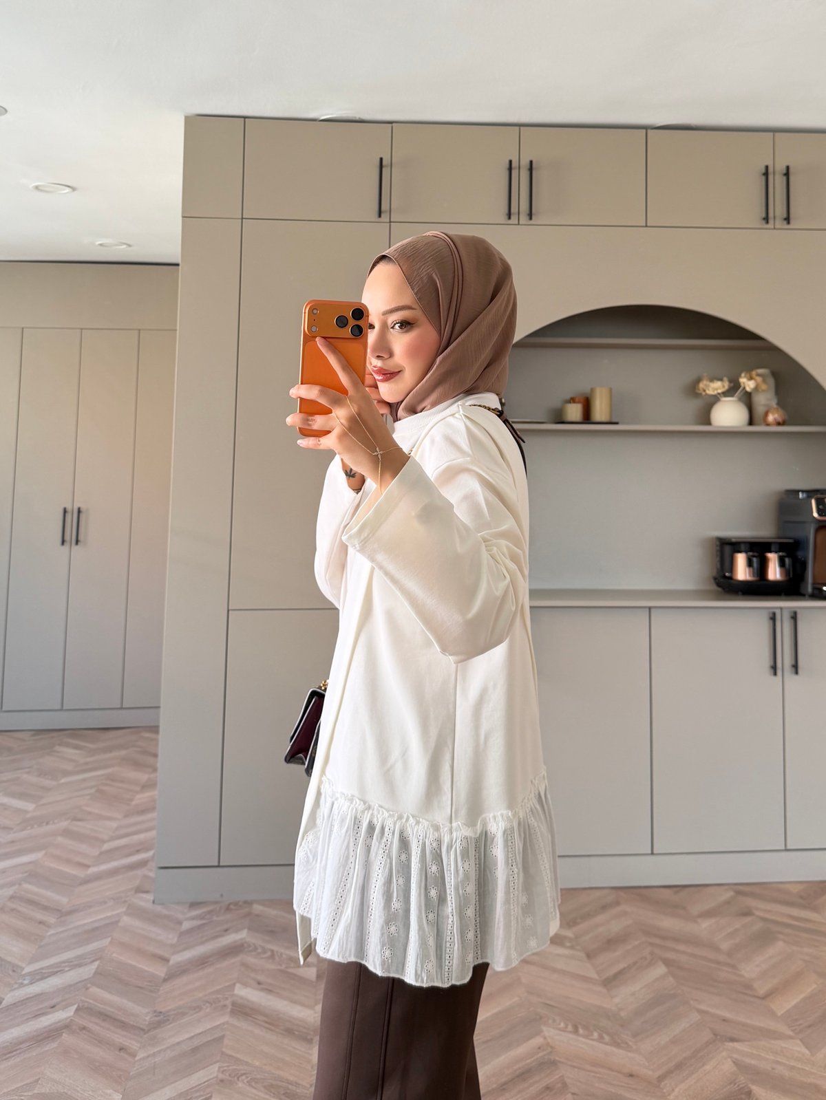 Fisto Detaylı Sweat Ekru (3525)