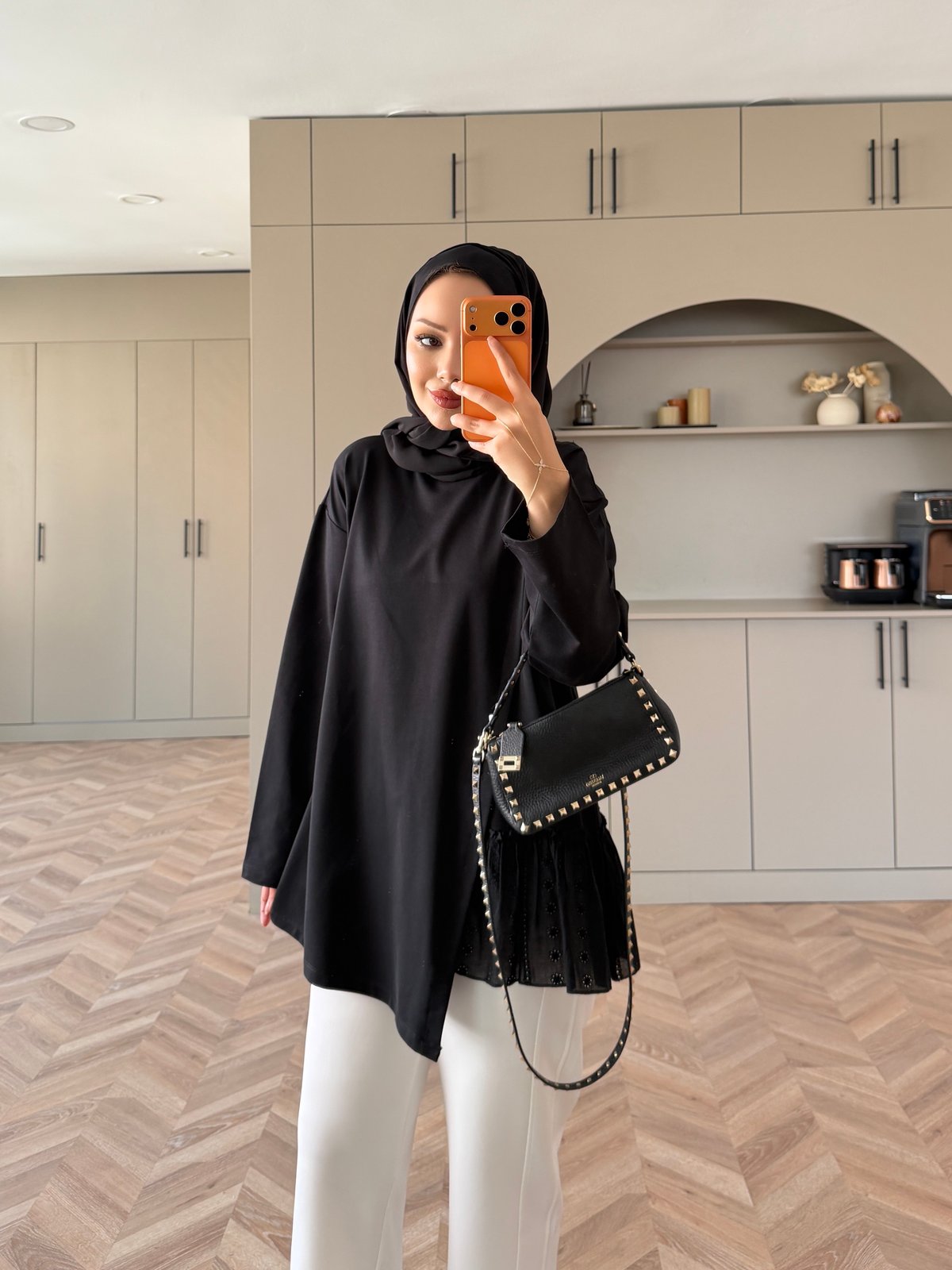 Fisto Detaylı Sweat Siyah (3525)