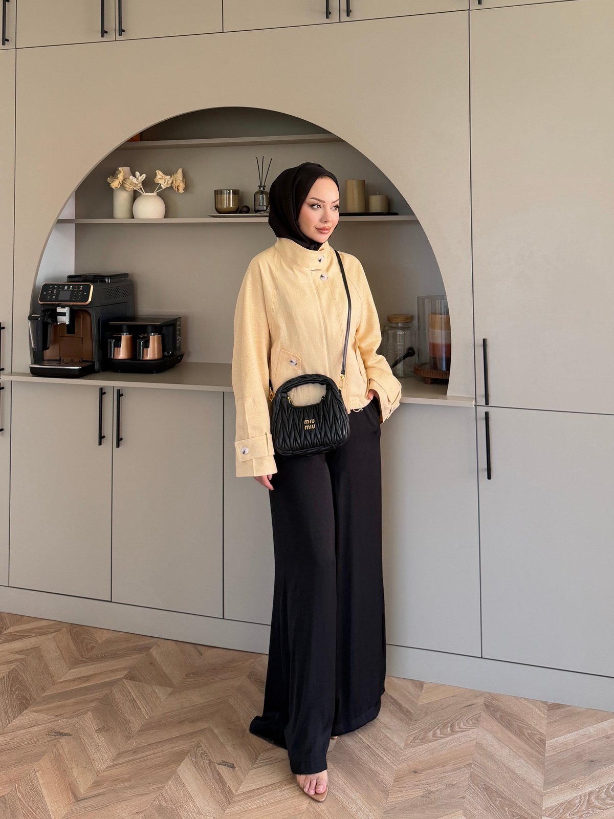 Fresia Kısa Trenç ButterYellow (846)